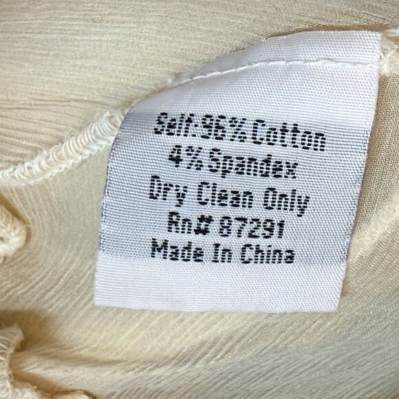 Johnny Was 4 Love & Liberty Peplum Hoodie Jacket Velvet Victorian Ivory Medium - Picture 7 of 8